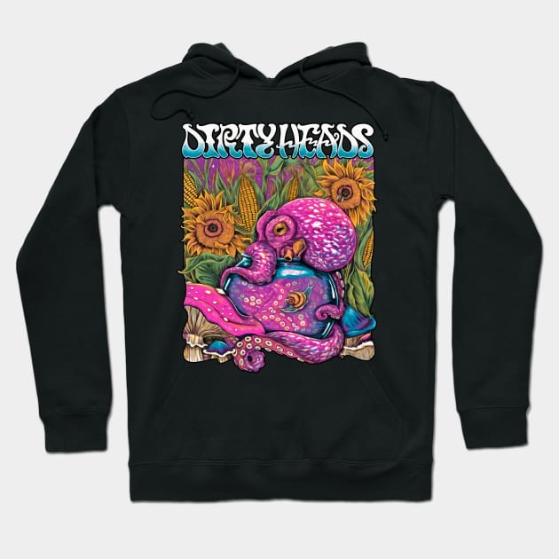 Illustration Band Dirty Heads Hoodie by trippy illusion